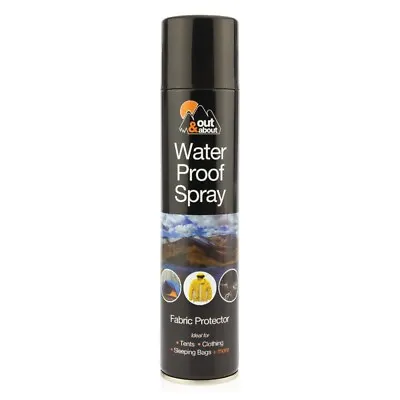 Waterproof Spray For Fabric Tents Clothing Sleeping Bags Shoes Out & About 300ml • £5.19