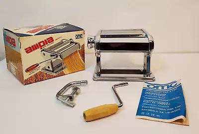 VTG OMC Ampia Brevettata 150 Pasta Machine Noodle Roller Maker Hand Crank Italy • $34.96