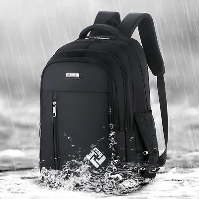 Men Women 18'' Backpack Bookbag School Travel Laptop Rucksack Zip Bag USB Port • $19.66