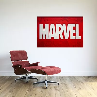 Marvel Logo Wall Decal Comics Superheros Art Mural Vinyl Sticker • $44.95