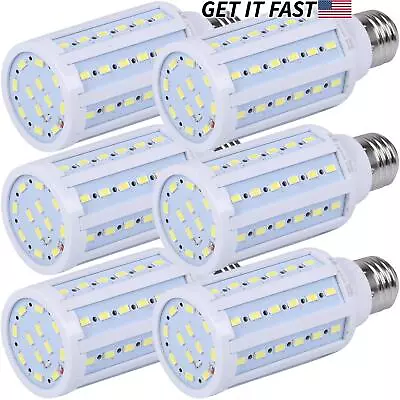 6-Pack 75W Eq. LED Bulb 60-Chip Corn Light E26 1100lm 10W Cool Daylight 6000K 6X • $22.29