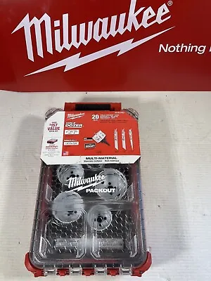 Milwaukee 49-22-5621 Hole Dozer Hole Saw Sawzall Blades Kit PACKOUT Case 20-pc • $86.44