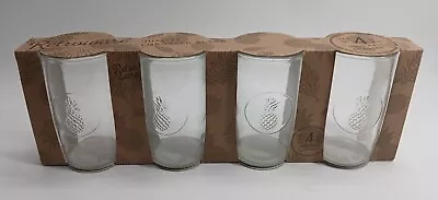 (Set Of 4) Pineapple Highball  Glasses Home Essentials (New) • $16.99