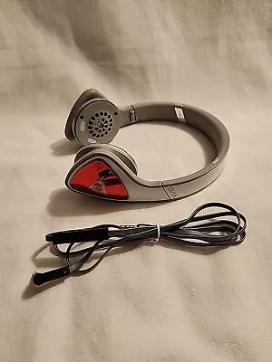 Monster DNA Over-Ear Headphones White/Red Needs New Cushions • $24.95
