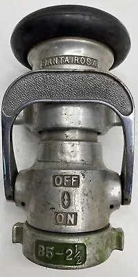 Vintage Santa Rosa Rose Bud Fire Hose Nozzle B5-2  1/2  Thread Marked So. S.F. • $90