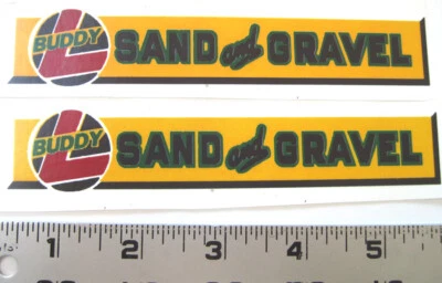 $6.95 • Buy Replacement Water Slide Decal Set For Buddy L Sand And Gravel Truck Yellow/green