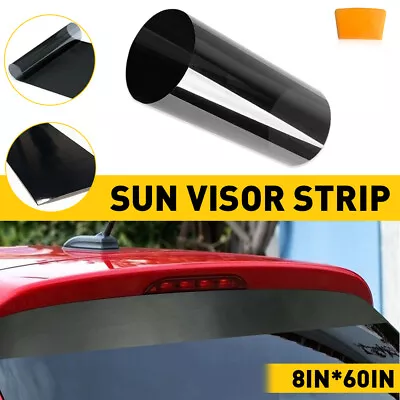 Sun Strip Visor Premium Vinyl Decal 60 X8  Windshield Banner Cast PVC Film • $9.99