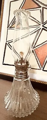 Vintage Antique Glass Light Farms Oil Lamp Small Home Decor Made In Austria • $40