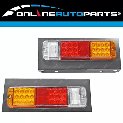 LH+RH 12V LED Tray Back Taillights Pair For Holden Rodeo Cab Chassis • $188.95