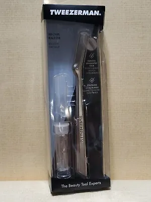 W8 Tweezerman Stainless Steel Facial Razor W/ Replacement Blades Sealed New • $18