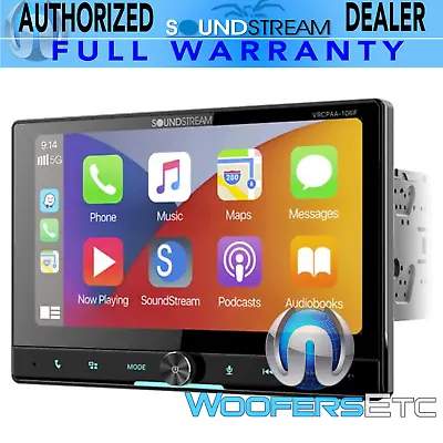 Soundstream Vrcpaa-106f 10.6  Cd Dvd Apple Car Play Android Auto Bluetooth Radio • $189.99