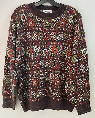 Missoni Sport 100% Wool Pullover Sweater Multicolor Made In Italy Men's Size M • $159