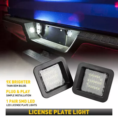 $16.99 • Buy For 2015-2021 Ford F-150 6000K White LED License Plate Light Car Accessories New