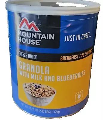 Mountain House Granola With Milk & Blueberries #10 Can-Freeze Dried-Best By 2041 • $44.95