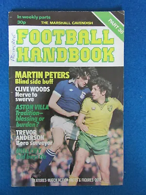 £2.99 • Buy The Marshall Cavendish Football Handbook - Part 36 - 1979