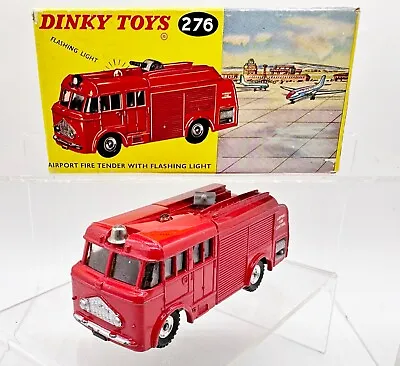 £79.98 • Buy Boxed Vintage Dinky Model Airport Fire Tender / Engine With Flashing Light 276