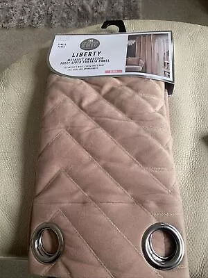 Bnwt Liberty Metallic Embossed Fully Lined Single Curtain Panel Blush Size 54x86 • £15