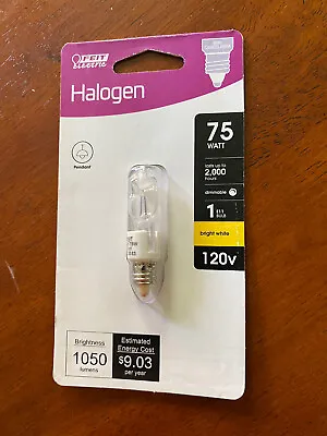 $4.99 • Buy Feit Electric 75 Watt E11 Bulb 120v. 1050 Lumens Bright White