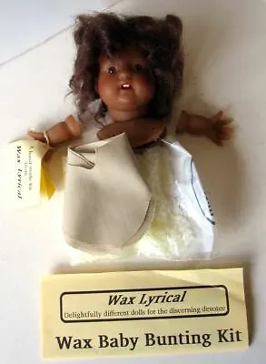 £15 • Buy Wax Lyrical Hand Made Poured Wax Baby Bunting Doll Kit, 10 Inch, Glass Eyes