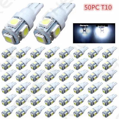 ?? 50 Pack T10 Wedge Bulbs Pure White LED For Malibu 12V AC DC Landscape Light • $13.66