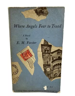 1950s Vintage Paperback Novel Where Angels Fear To Tread E.M. Forster  1958 • £10.50