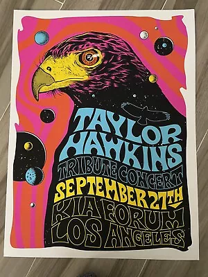 $99.99 • Buy TAYLOR HAWKINS Tribute Concert Poster 9/27 Los Angeles Forum Foo Fighters SE