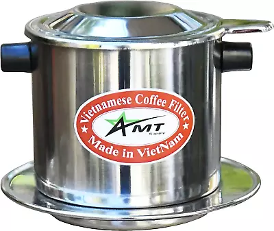 9.5 OZ Vietnamese Coffee Maker 2-3 Servings Phin Screw Down Coffee Vietnamese  • $12.88