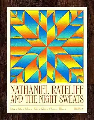 Nathaniel Rateliff And The Night Sweats Canada 2022 Limited Gig Print AP 18x24 • £115.92