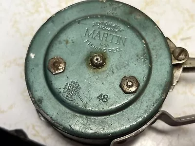 Martin Mohawk Automatic Fly Fishing Reel GREEN USA New York Vintage Collectible • $14.95