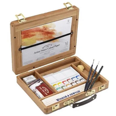 £89.99 • Buy Winsor & Newton  Artists Professional Water Colour Bamboo Wood Box - 1/2 PANS