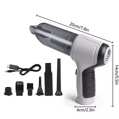 4 In 1 Car Vacuum Cleaner 12000PA Air Blower Wireless Handheld Rechargeable Mini • $13.99