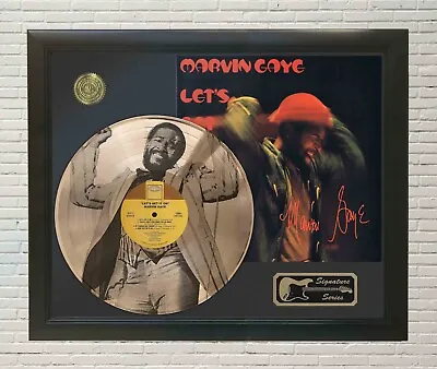 Marvin Gaye Let's Get It On Framed Laser Etched Picture LP Display • $225