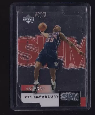 STEPHON MARBURY 2000-01 Upper Deck Slam EXTRA STRENGTH SILVER #34 Nets #489/500 • $9.99