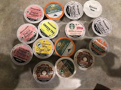 Assorted Lot Of 15 K Cups Coffee Tea Decaf Variety Flavor Pack Sampler Pods NEW • $8.99