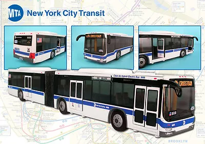 New York City MTA Articulated Bus With Opening Door 16 Inches Long • $39.99