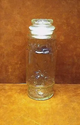 Vintage PLANTERS Peanuts Mr. Peanut 1980 Glass Canister Jar ~  • $7.45