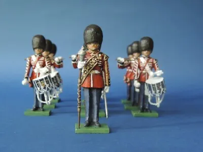 54mm Metal Toy Soldier - Scots Guard Standing Drum Corp (10 Pieces) LMS6 • £250