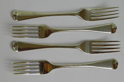 Set Of 4 Sterling Silver Dessert Forks (6 ¼”) Chawner & Co London 1857 (183g) • £189