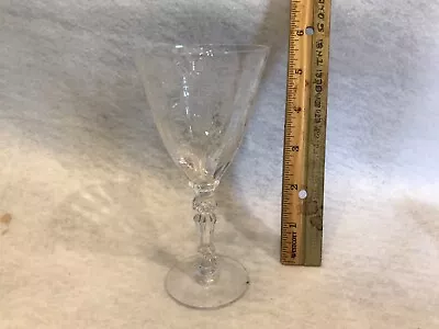 Fostoria Chintz 5.5” Wine Goblet 1/8” Flea Bite On Bottom Of Foot • $4