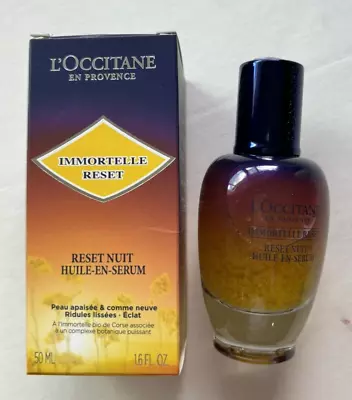 L'Occitane IMMORTELLE RESET Overnight Reset Oil In Serum Treatment 1.6 Fl. Oz. • $79.99