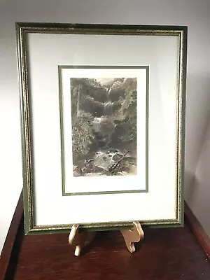 The Catterskill Fall By W.H. Bartlett Framed Print • $60