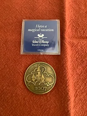 2007 Disneyland Resort Bronze Token Where Dreams Come True Disney 1.5 -Dia • $14.50