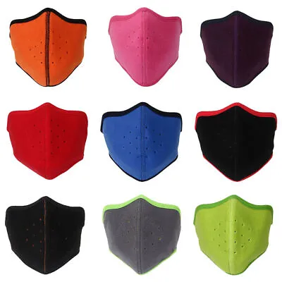 Men Women Polar Fleece Ear Warmer Winter Half Face Mask Mouth Cover Breathable • $2.99