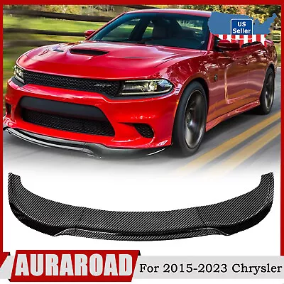 For 2015-2023 Chrysler 300C Front Bumper Splitter Spoiler Lip Carbon Fiber Style • $49.99