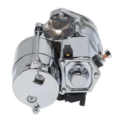 $178.59 • Buy Ultima Chrome 1.4kw Side Post Thunderfire Starter For 1989-2006 Harley Big Twin