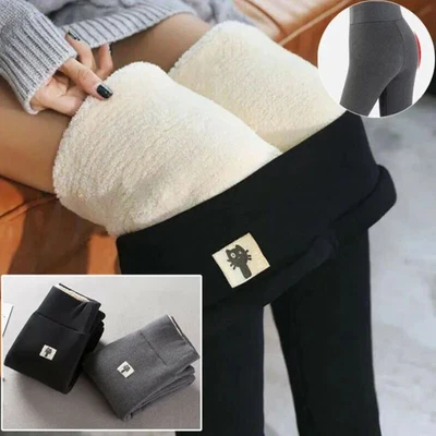 £5.57 • Buy Winter Women Warm Thick Trousers Thermal Fleece Lined Stretchy Leggings Pants