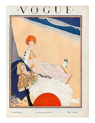 Vogue Paris Magazine Reprint Jul 1923 V 4.24 Art Deco Fashion Drawings 1920's • $19.95