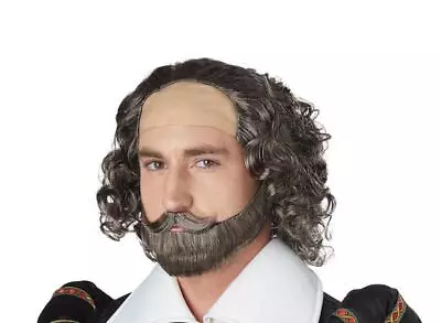 Shakespeare Men's Beard And Wig Set Historical Fancy Dress Up Costume Kit • $26.95