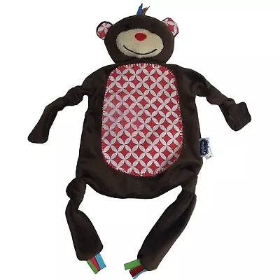 Mud Pie Monkey Lovey Plush Baby Security Blanket 12  Mudpie Jungle Tabs Toys Fun • $15.99