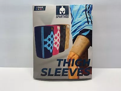 Sparthos Thigh Compression Sleeves Quad And Hamstring Support Size XXL Black • $11.99